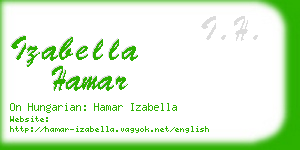 izabella hamar business card